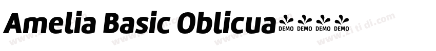Amelia Basic Oblicua字体转换